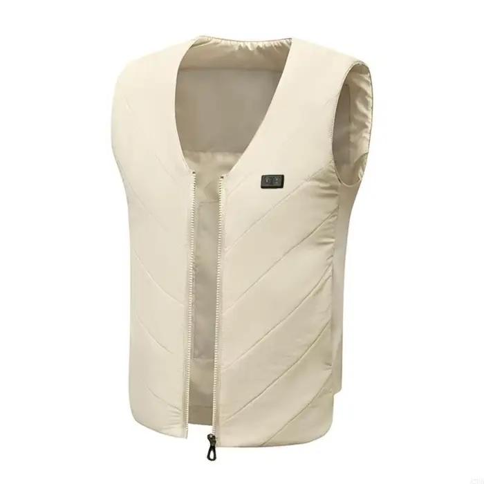 Gilet d'extérieur chauffant, Construction en Polyester confortable, technologie Rechargeable par USB