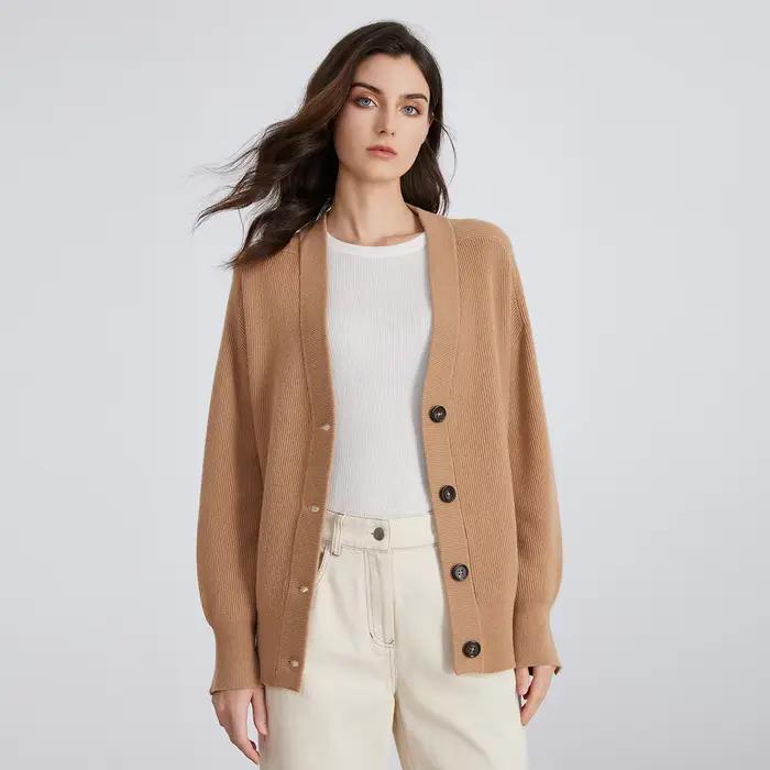 BC735-Pull 100% Laine, Gilet de Luxe, Vêtement d'Hiver Décontracté