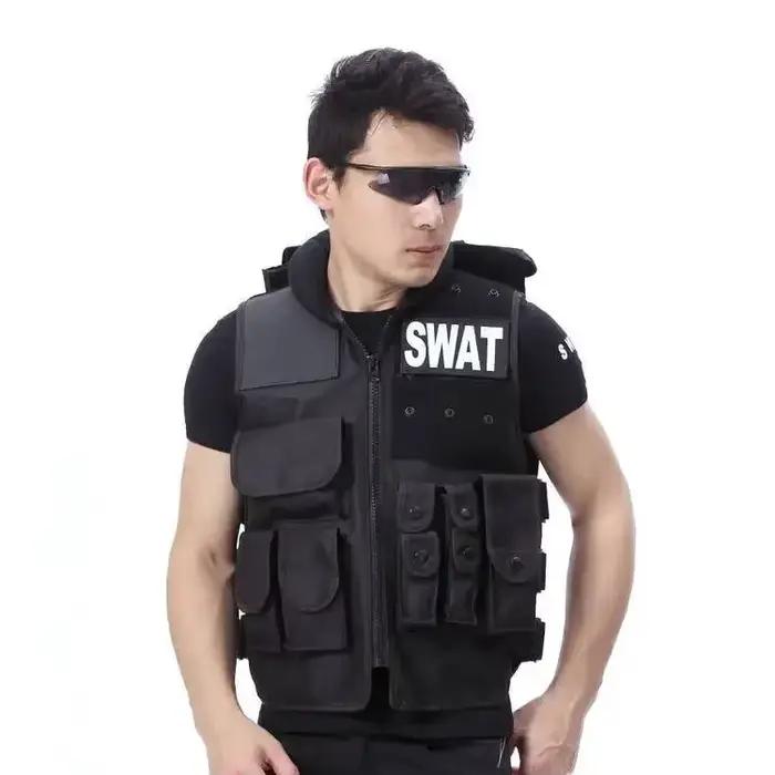 Équipement de protection pour la chasse, DulglaUnisex, Glaçage noir, CS, Paintball, Molle, Randonnée