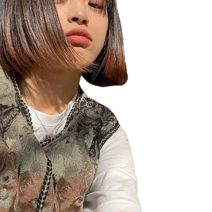 Cardigan Vintage à Imprimé Floral Brodé pour Vêtement Élégant, Livraison Directe, Printemps Été