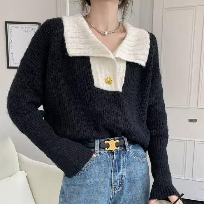 Pull de Style décontracté pour femme, nouveau Design, ample, tricot, printemps et automne 2025, 2025