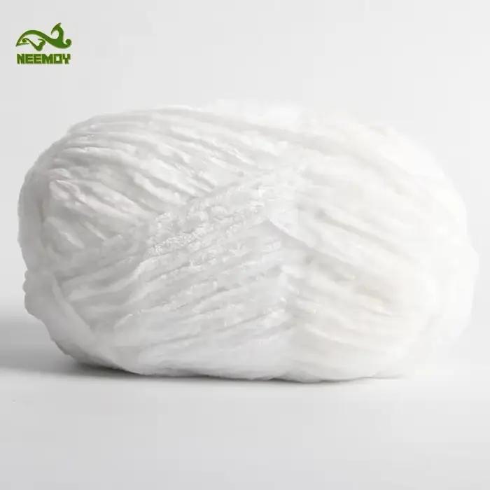 100 g/ensemble Chenille velours fil tricoté laine moyen épais chaud peau amicale tricoté fil coton b