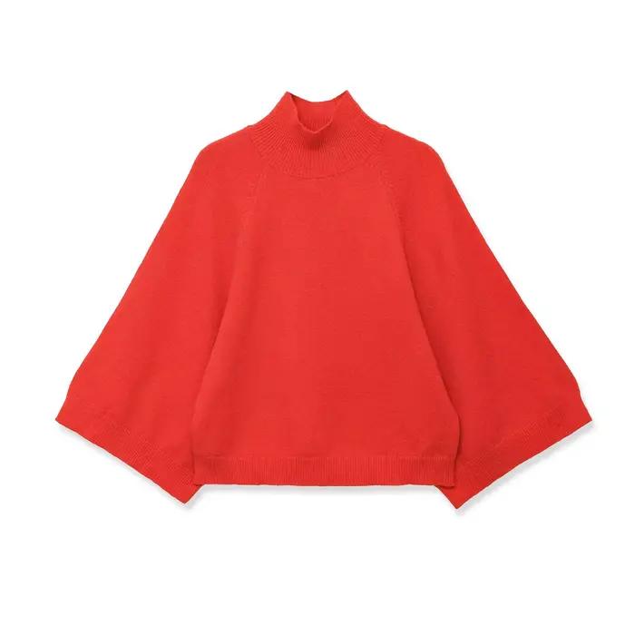 NLZGMSJ – pull tricoté décontracté pour femme, ample, manches longues, col mi-haut, surdimensionné, 