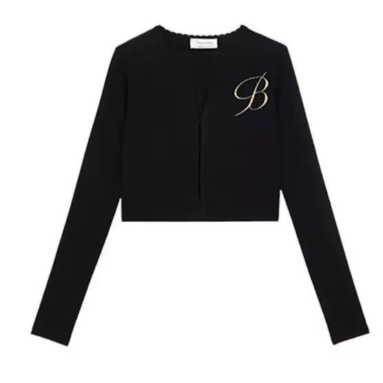 Blumarin a conçu un cardigan français haut de gamme en dentelle brodée avec crochet et boucle pour g