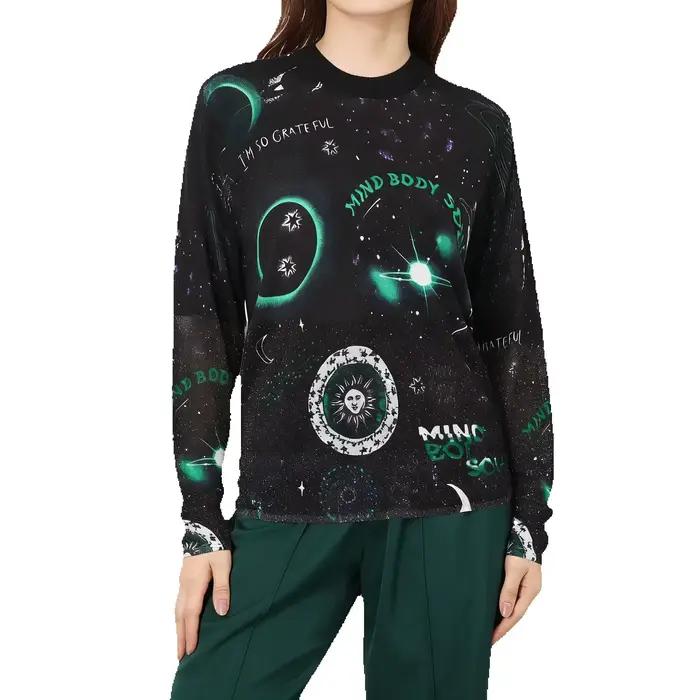 Pulls et sweats pour femmes Vêtements pour femmes 	 Pulls fins imprimés ciel étoilé personnalisés po