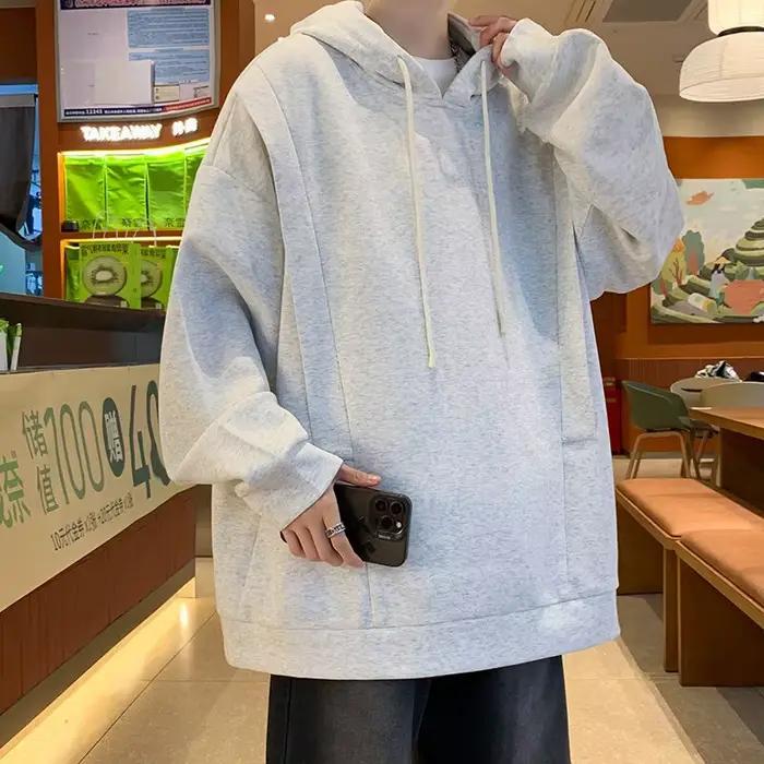 Sweat à capuche à manches longues pour hommes, sweats à capuche décontractés personnalisés, haute qu