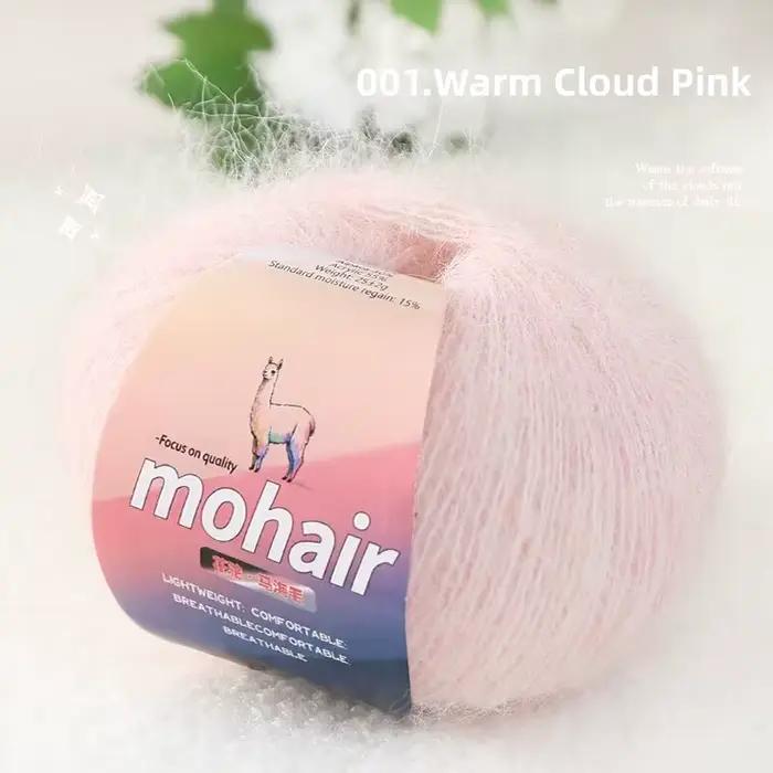 Pull et écharpe tricotés à la main avec alpaga et mohair entrelacés en laine florale, boules de lain