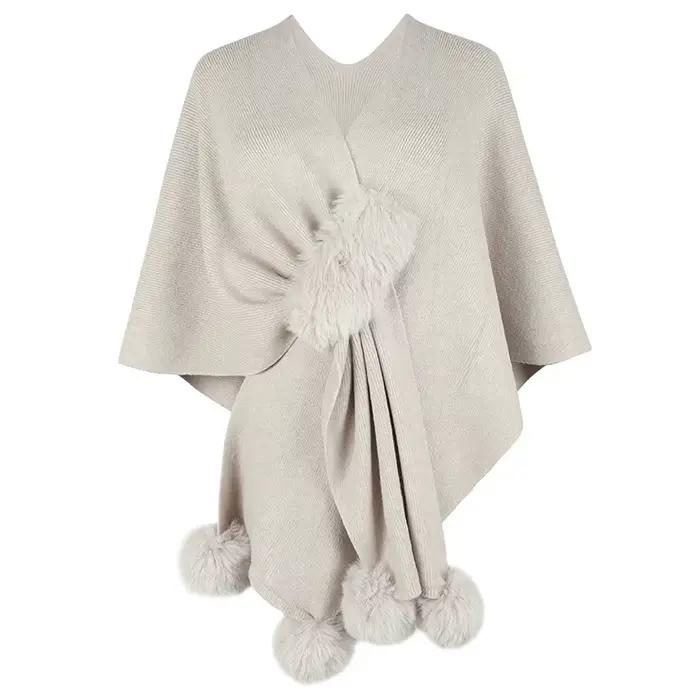 Pull en Fourrure pour Femme, Châle Chaud et Confortable, Cardigan à la Mode, Everak, MMYug 2505, 202