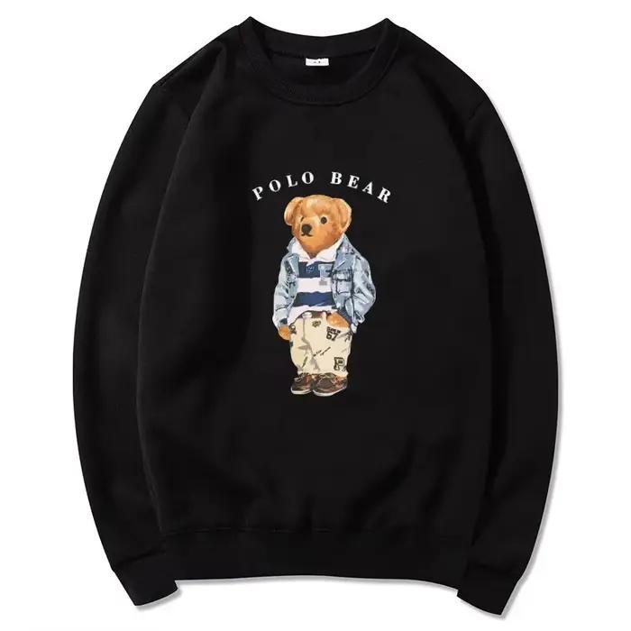 Pull décontracté confortable et polyvalent, sweat à capuche à motif ours en peluche à la mode