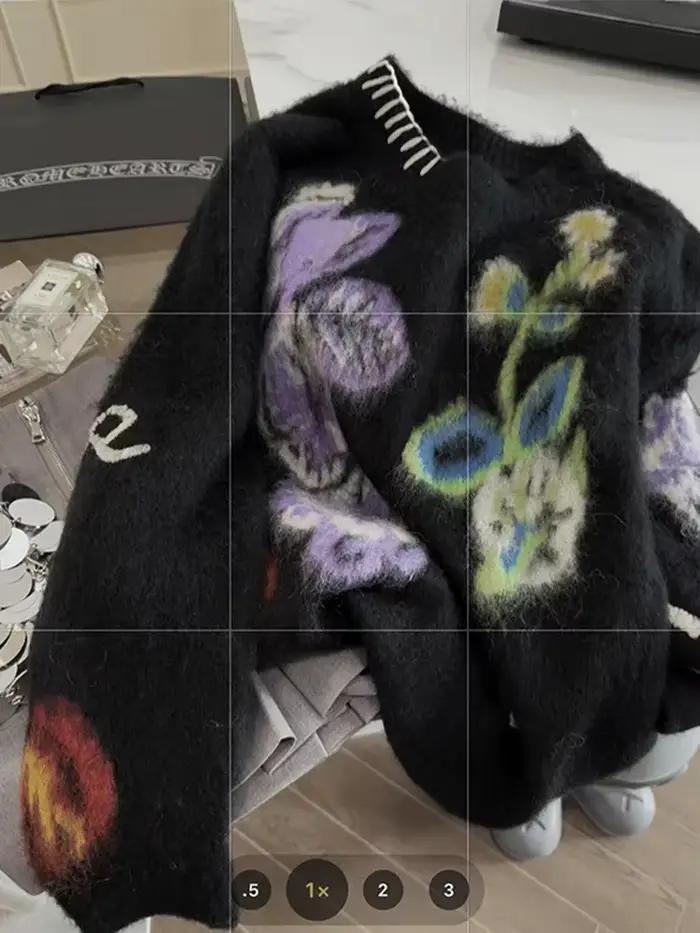 Pulls à col rond Harajuku pour femmes, pull câlin vintage, tricots Mohair, esthétique des années 200