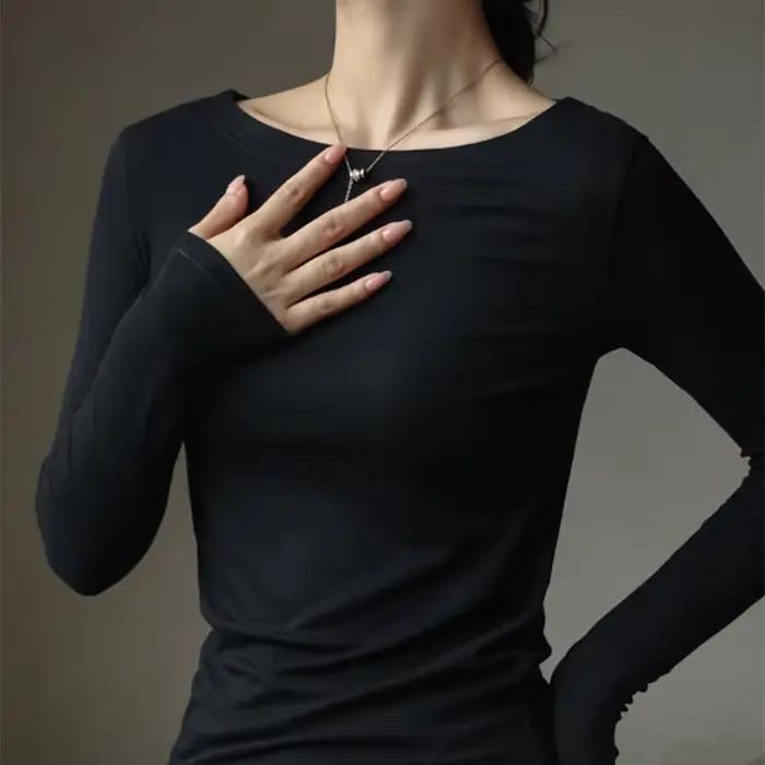 Pulls créatifs à col bateau pour femmes, automne, doux, chaud, Simple, Base, nouveaux pulls de vêtem