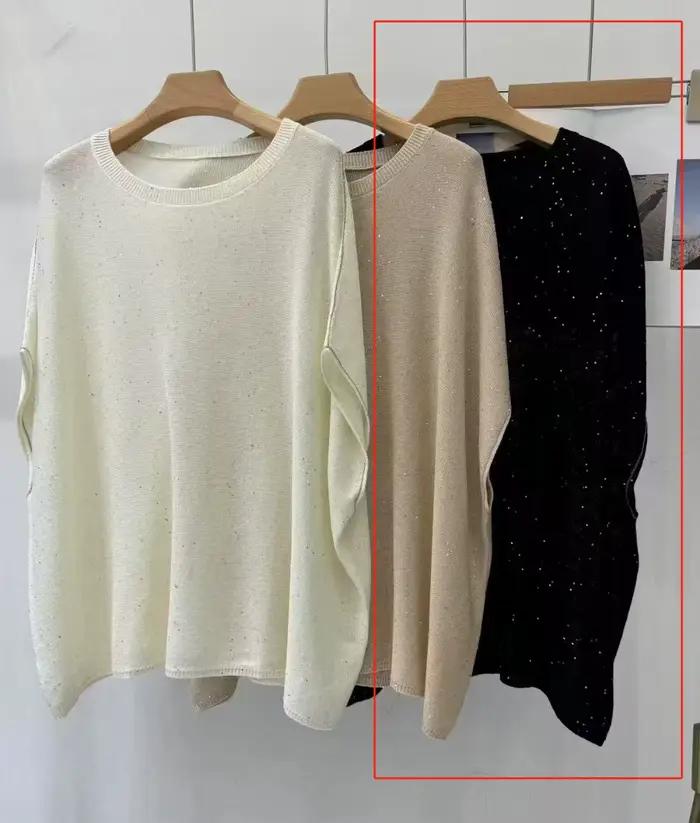 BC1155 Boutique marque de luxe vêtements pour femmes été lâche tricoté pull lin soie grande taille c