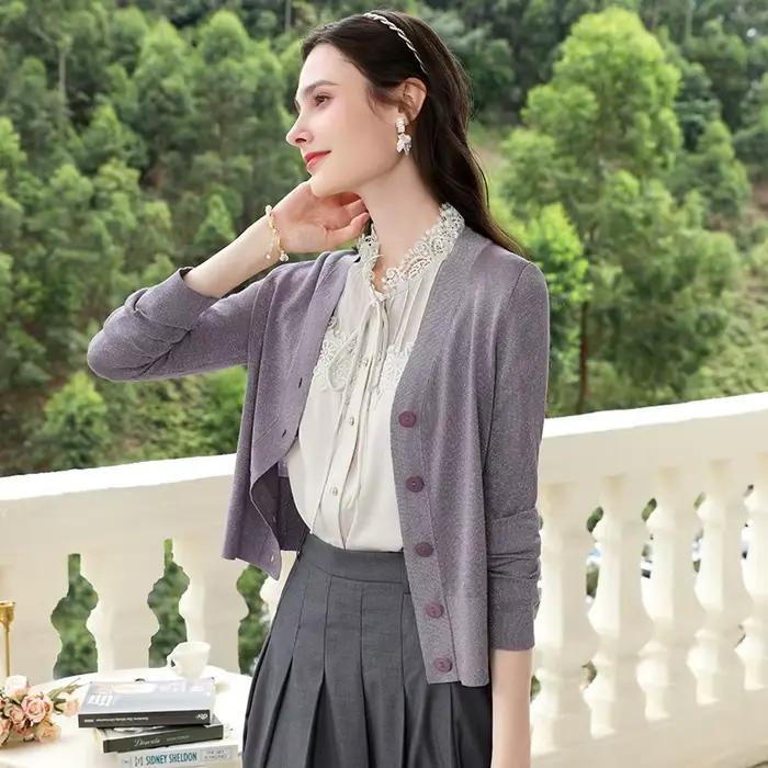 I Believe You-Cardigan français pour femme, Pulls en tricot léger, Manteau doux, Lazy At Fashion, Ou