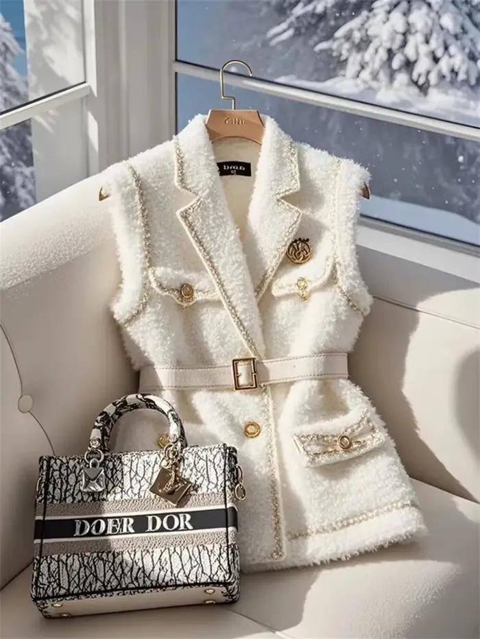 Veste femme gilet femme gilet femme hiver Unique et beau haute qualité sens de vêtements pliants tai