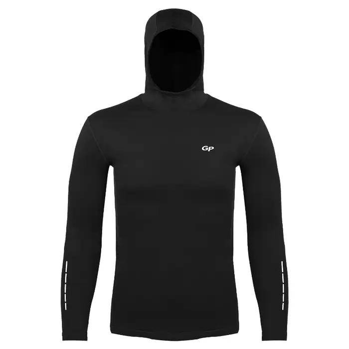 Sweat à capuche gris en laine mérinos, vêtements à séchage rapide, chauds pour l'extérieur, randonné