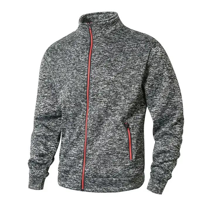 Veste à col montant pour hommes, Cardigan décontracté, sweat-shirt zippé pour printemps et automne