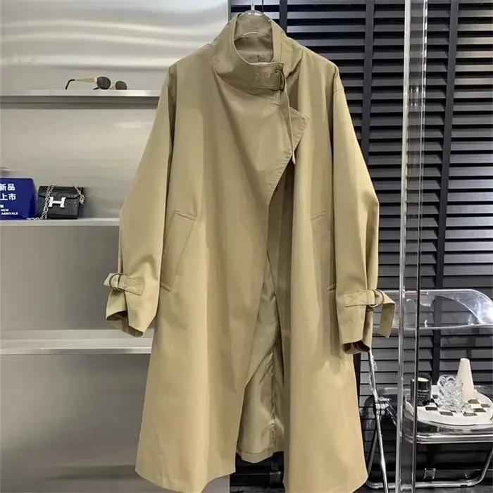 Coupe-vent femme 2025 printemps automne col montant élégant vêtement d'extérieur pour femme tempéram