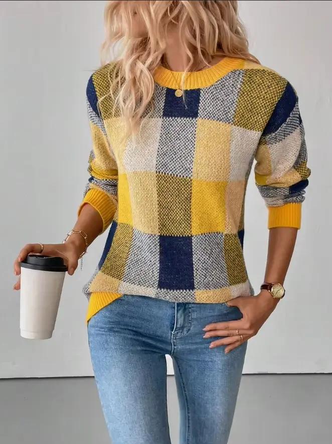 Pull en tricot élégant pour femmes, manches longues, haut printemps automne, abaya, design unique, p