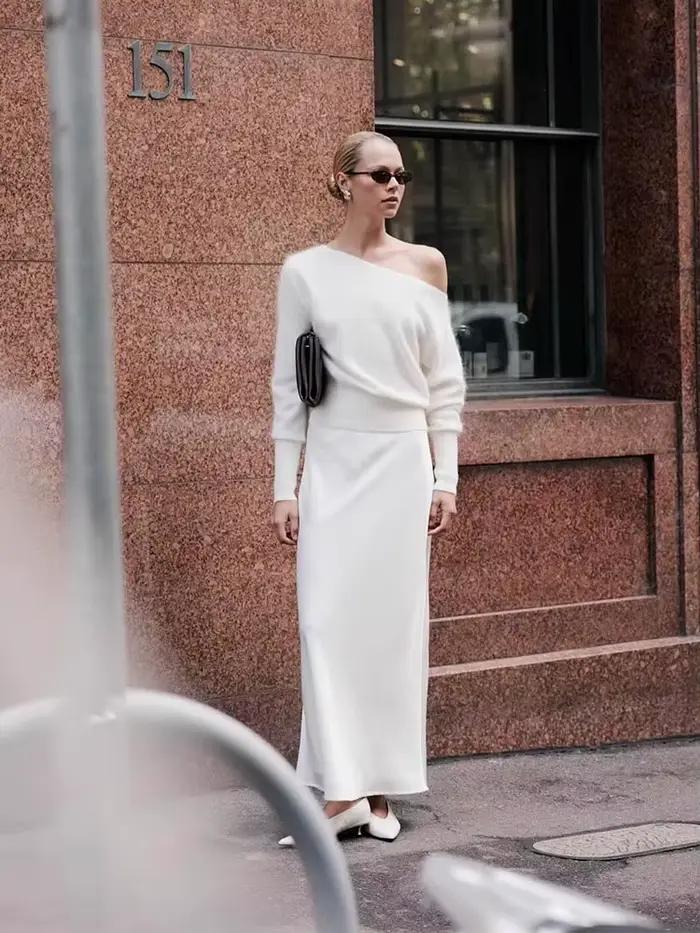 Pull féminin décontracté en polyester extra-lourd pour l'hiver 2025 style de rue confortable et élégant pour bureau et détente