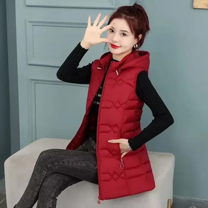 Nouvelle femme gilet automne hiver chaud vers le bas coton gilets