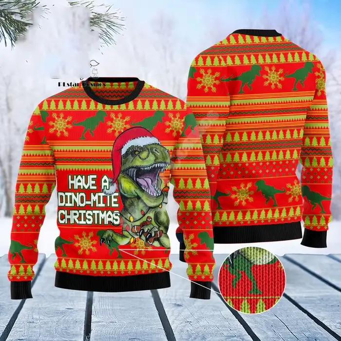 Pull de Noël à manches longues Anime Graffiti