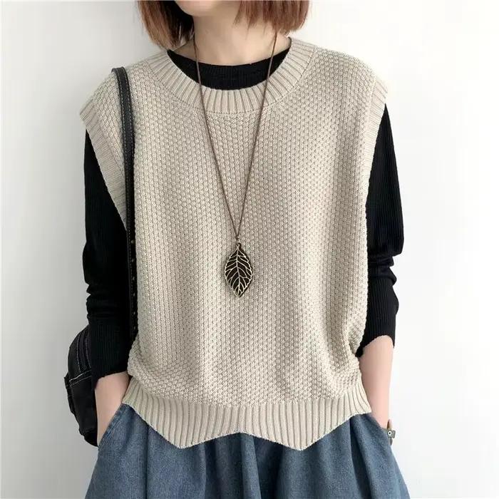 Gilets courts en tricot pour femmes