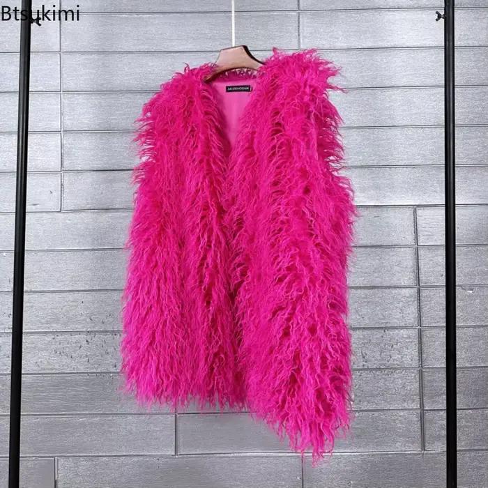 Nouvelles vestes en fausse fourrure imitation laine pour femmes