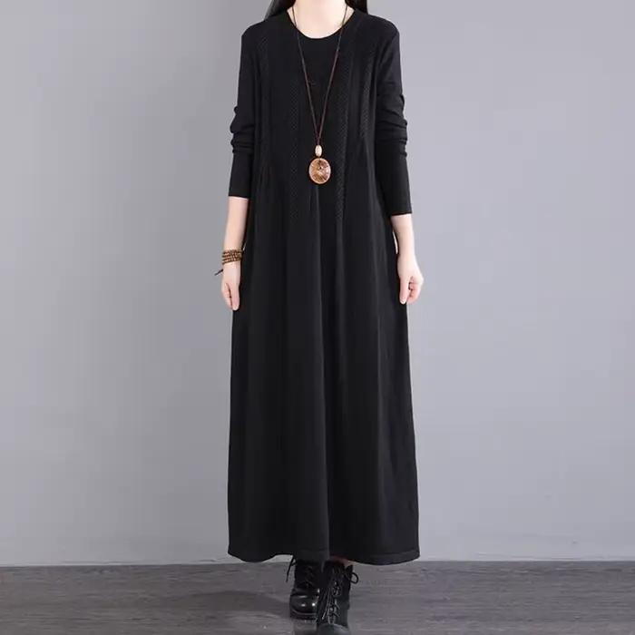 Ropa De Mujer nouveaux Pulls femme vêtements ample longue robe pull printemps automne femmes