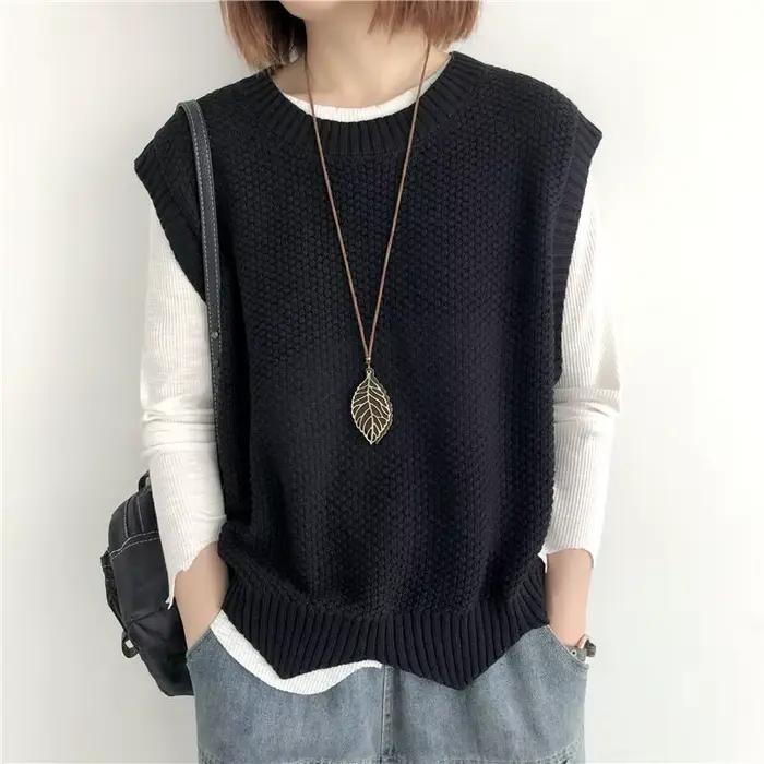 Gilets courts en tricot pour femmes