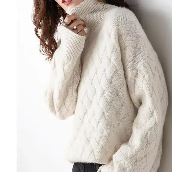 Nouveau Pull épais surdimensionné femmes