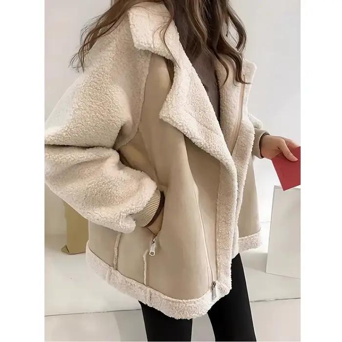 Gilet en fourrure d'agneau pour femme