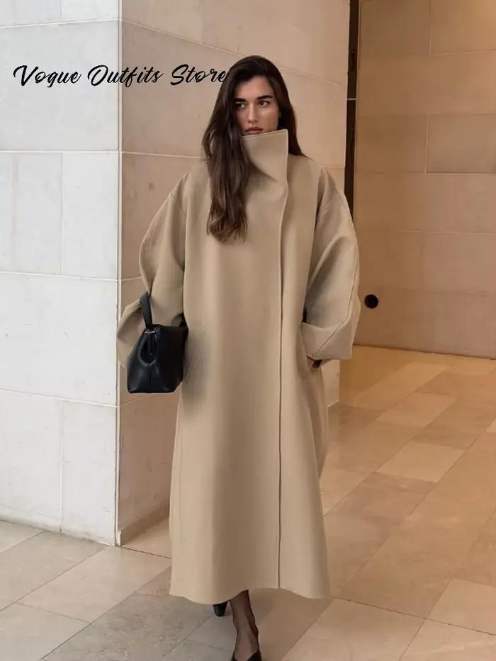 Trench-Coat Chic à col montant pour femme