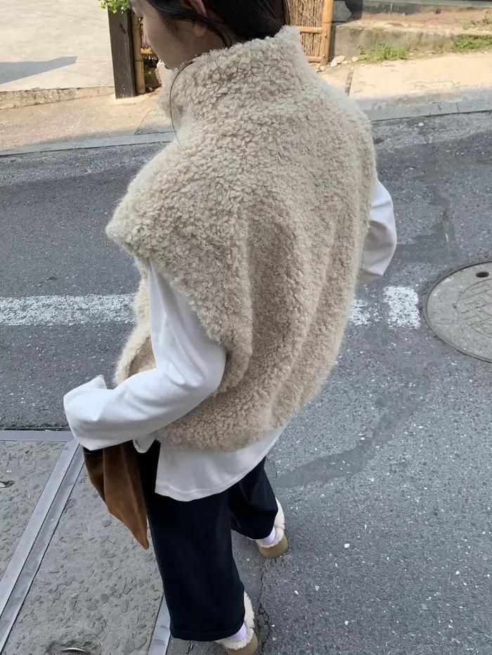 Gilet d'agneau polyvalent haut de gamme