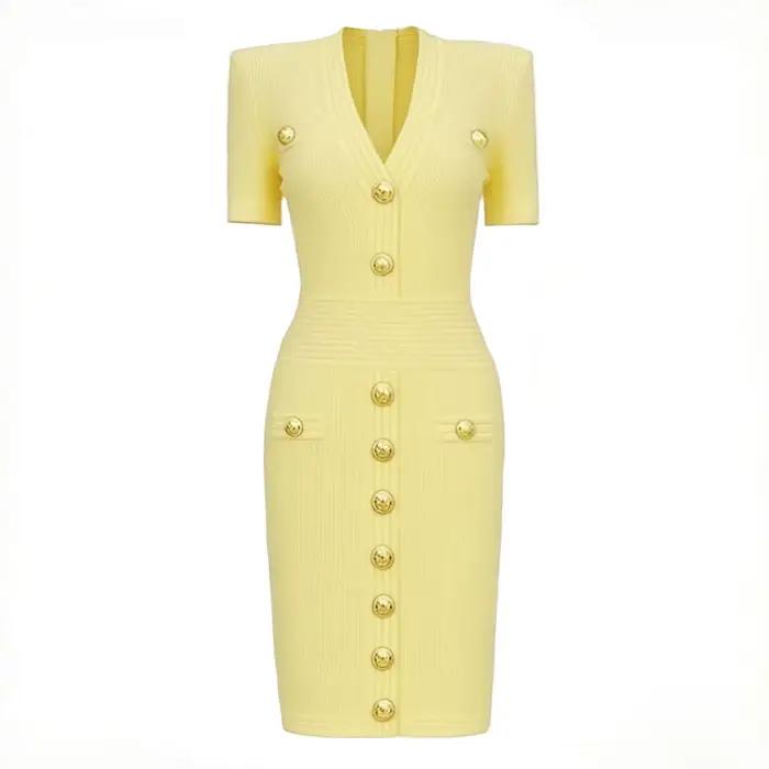 ZJYT – robe pull mi-longue en tricot pour femmes