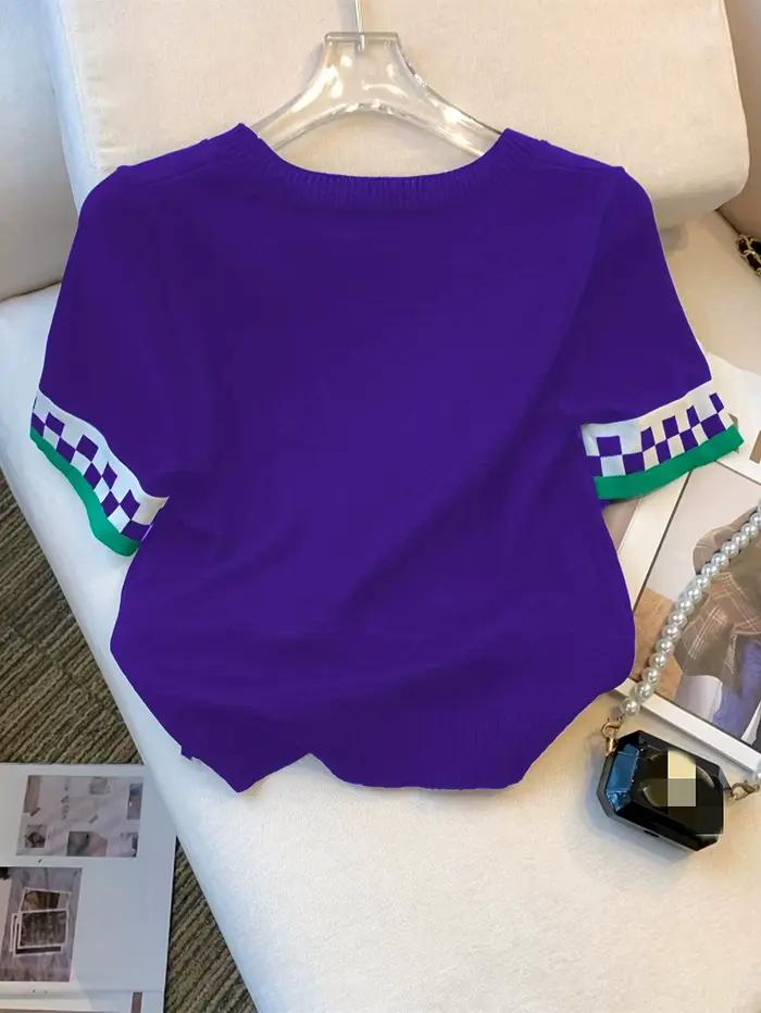 Pull côtelé à motif de cœur pour femme