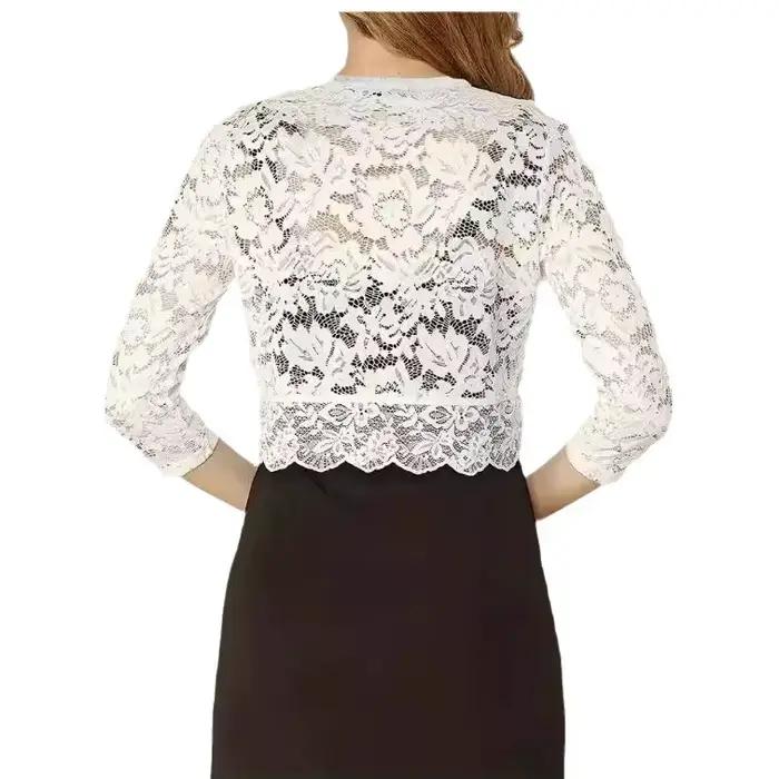 2025 Gilet court sans col pour femme