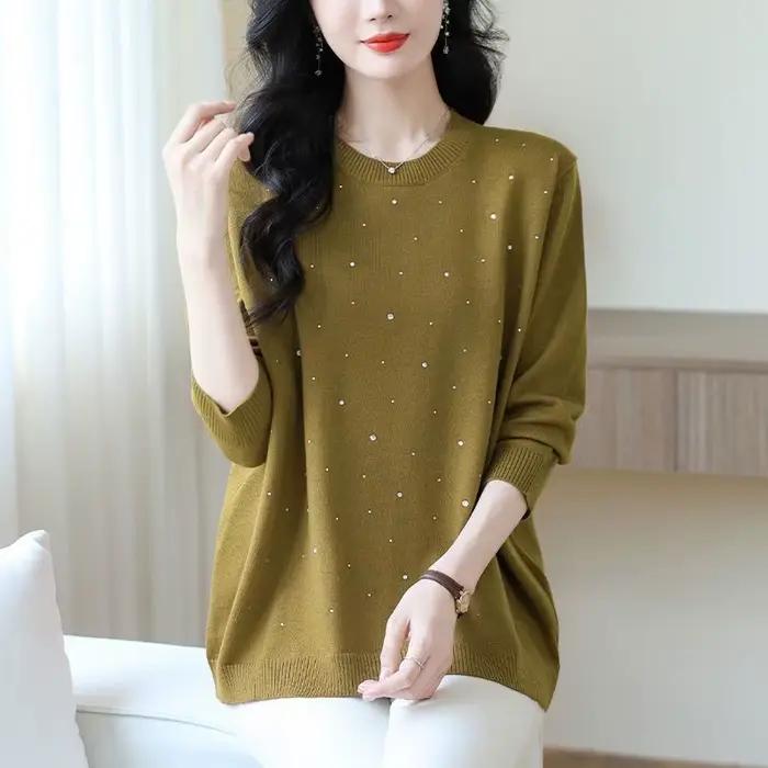 Pull à col rond pour femmes