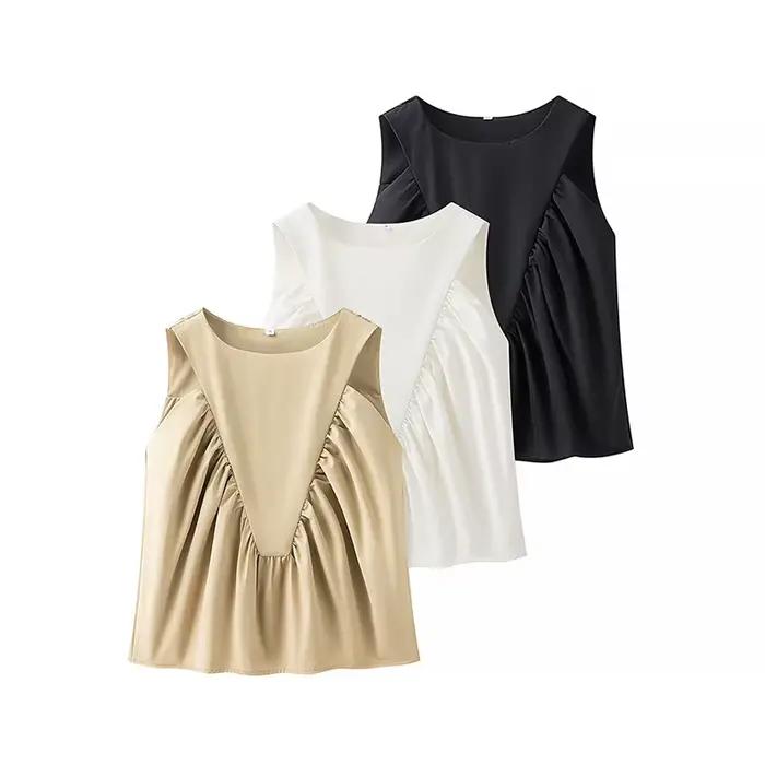 Gilets amples sans manches pour femmes