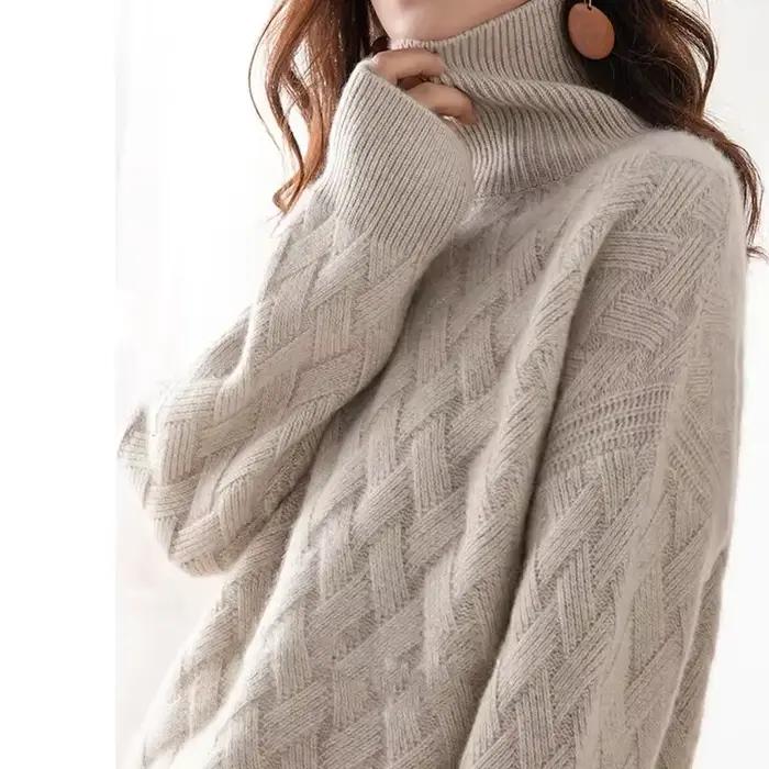 Nouveau Pull épais surdimensionné femmes