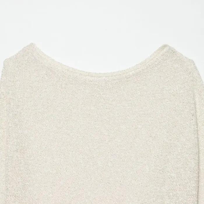 Pull en tricot ample de style français