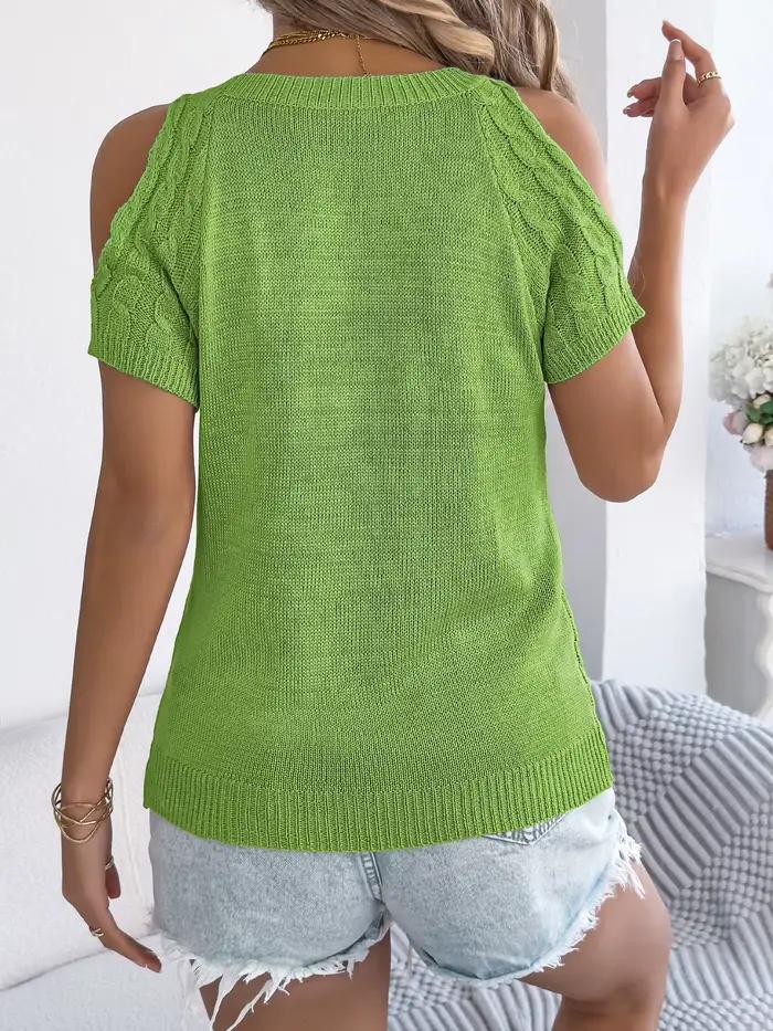Pull tricoté torsadé élégant pour femmes