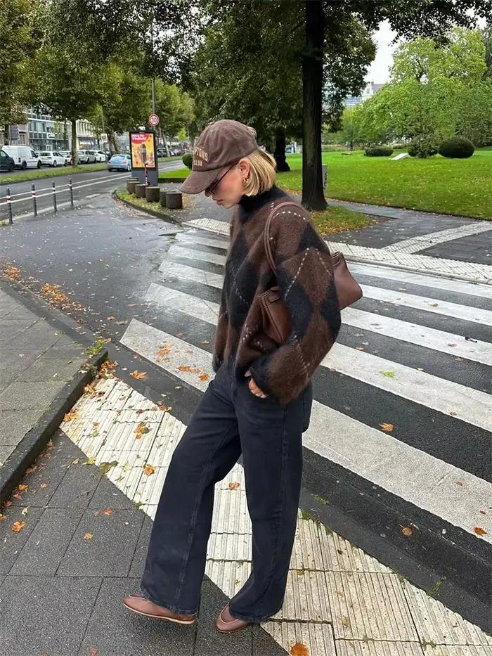 Pulls tricotés flou pour femmes