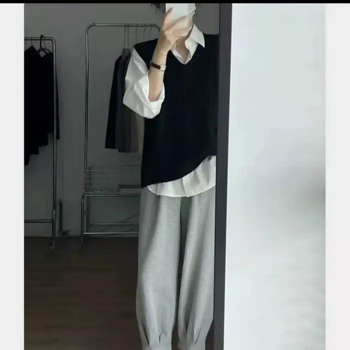 2025 nouveau pull pour femmes gilet avec décolleté tricoté ample de grande taille pour haut sans manches