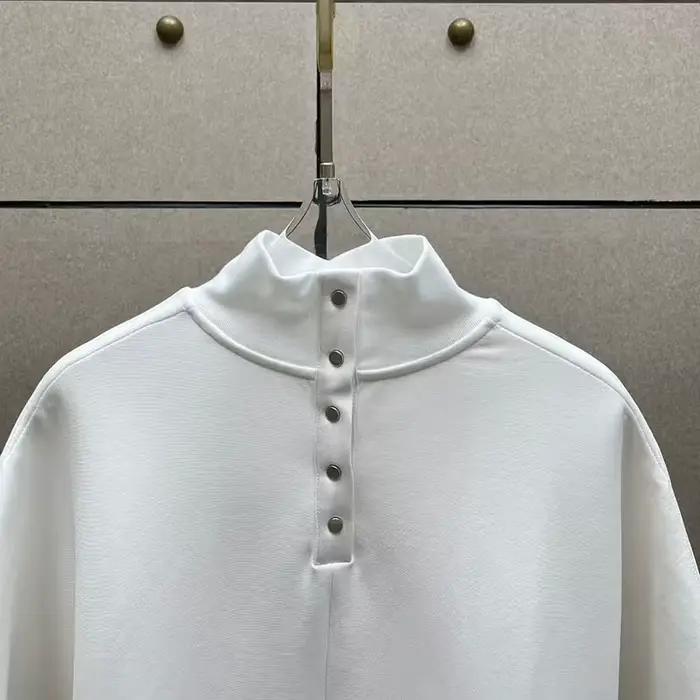 T-shirt à col montant pour femme