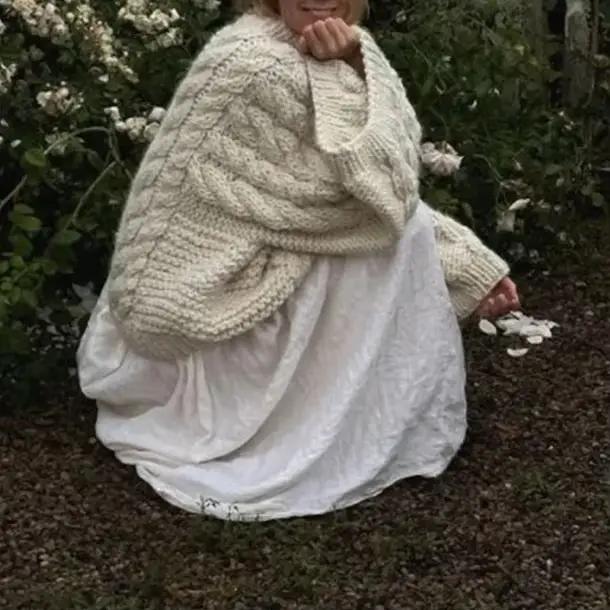 Pull à col rond pour femme