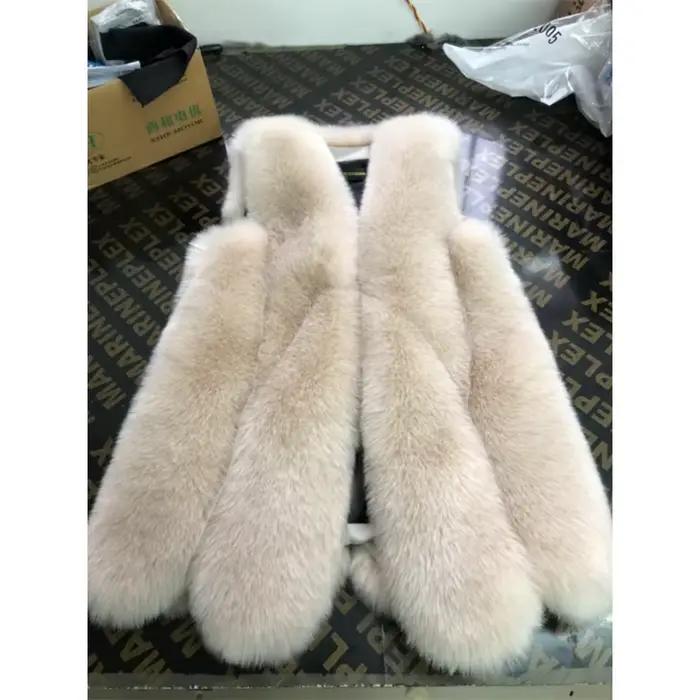Gilet en fausse fourrure pour femme