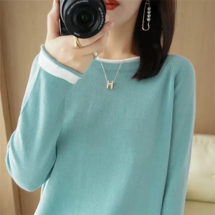 Pull à col rond pour femme
