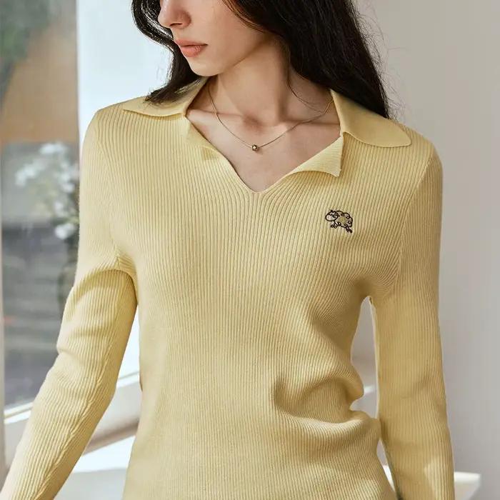 Pulls à col polo OLrain pour femmes