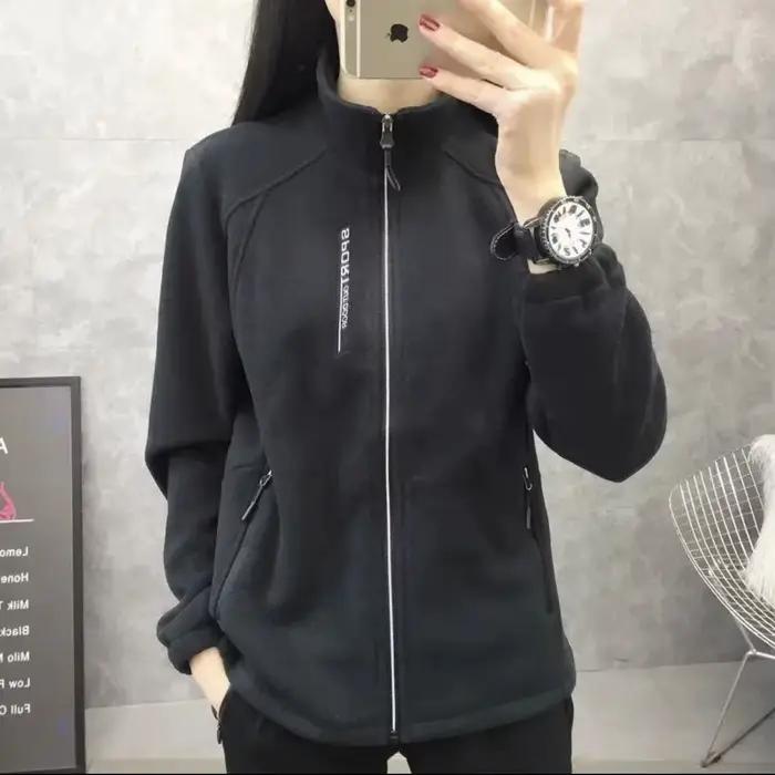 Cardigan en polaire épais pour femme