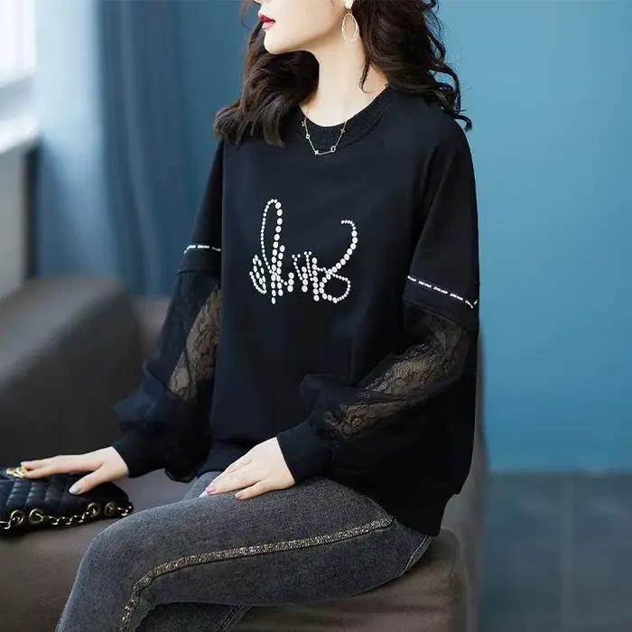 Pulls en patchwork de dentelle pour femmes